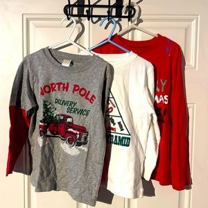 Xmas long sleeve shirts Gymboree/ Children’s place